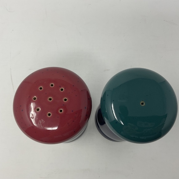 Denby Harlequin (retired) Stoneware Salt & Pepper Shaker Set - Picture 2 of 6